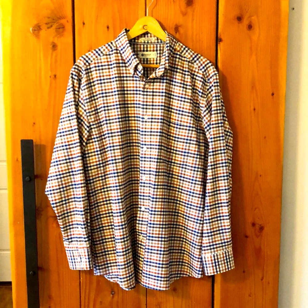 NWOT Haggar Men’s Button Down Shirt 17 34/35